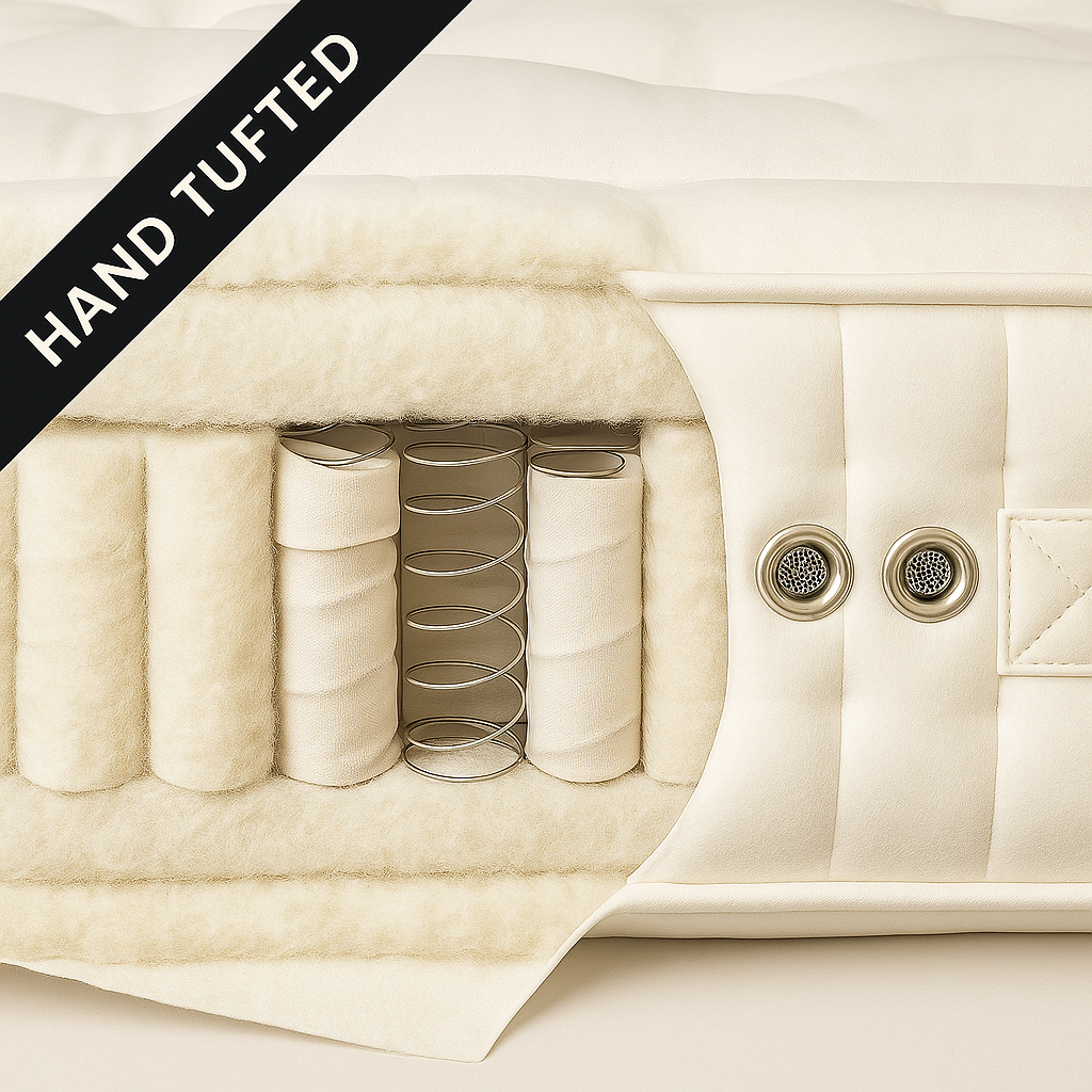 Organic 3000 Air Suspension Pocket Spring Wool & Cotton Mattress